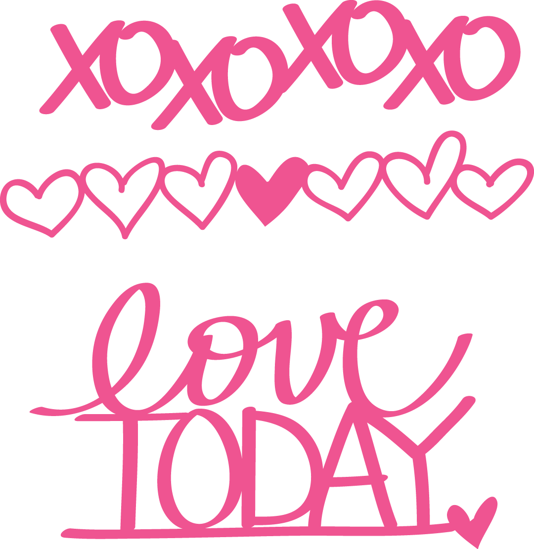 Free Love Today &amp; XO Word Art PNGs | [ One Velvet Morning ]