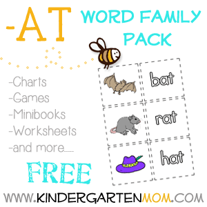 printable word family worksheet