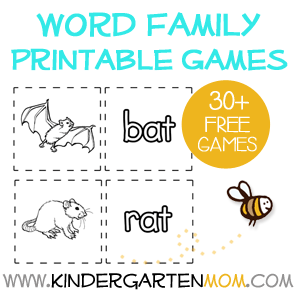 printable word family worksheet
