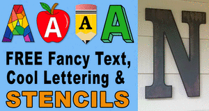 Cool Lettering (Fancy Text, Cool Fonts, Stencils) - DIY Projects ...