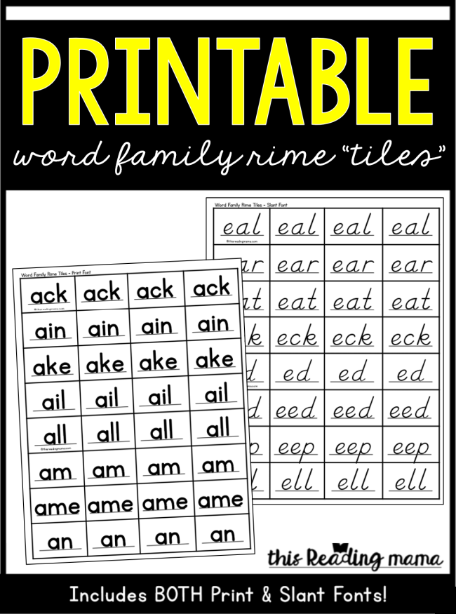 printable word fonts