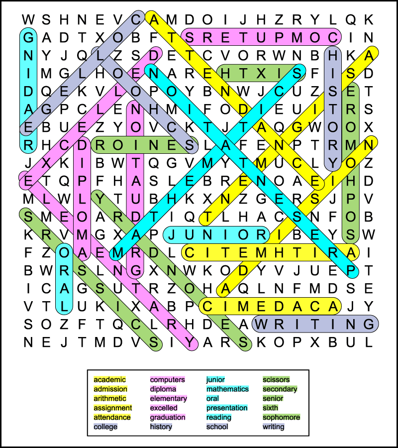 printable word games for 6th graders