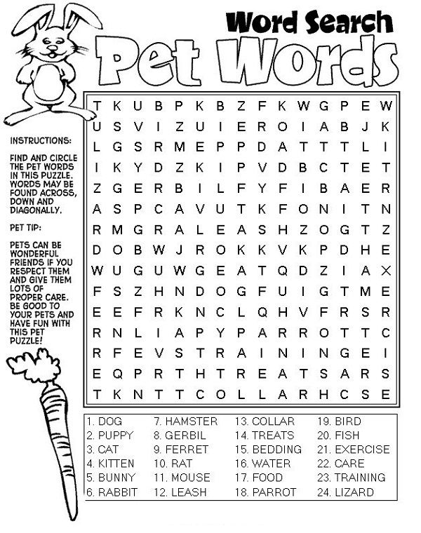 printable word games for 8 year olds