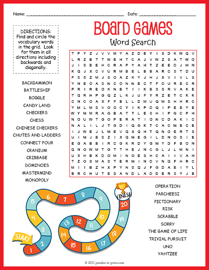 printable word games for kids