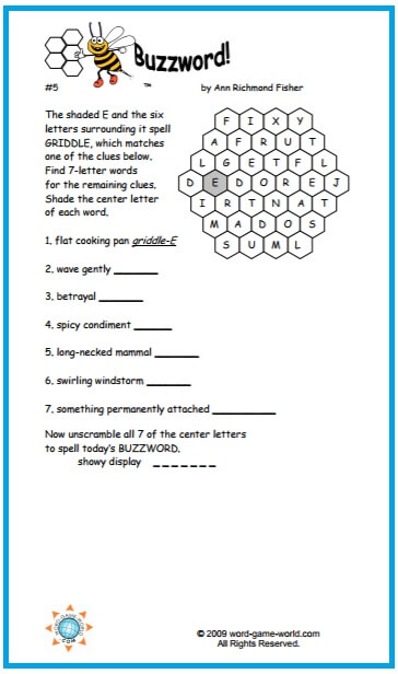 Adult Word Games For An Unusual Challenge