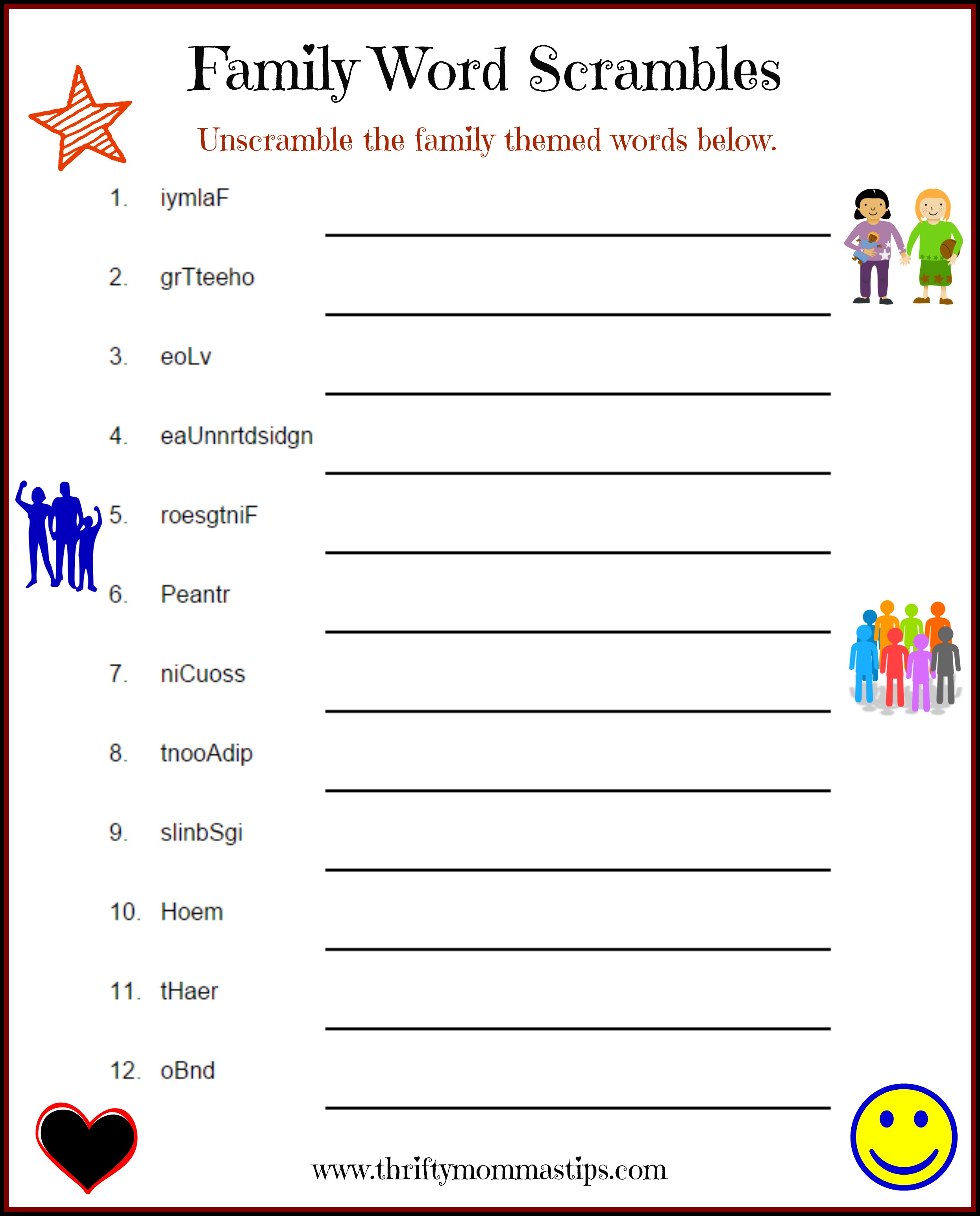 printable word games free