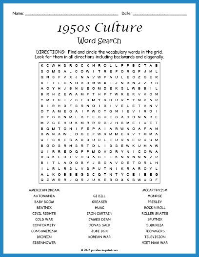 Free Printable Word Search Puzzle Games