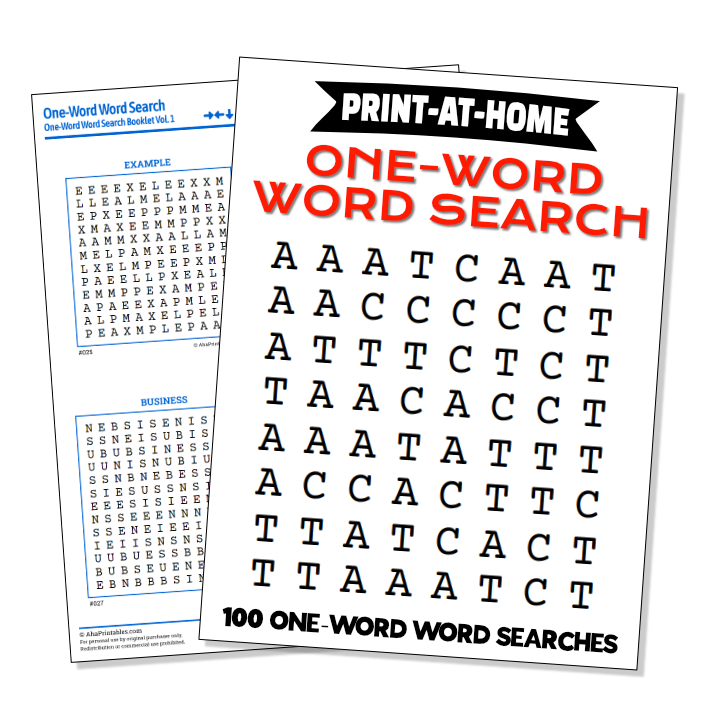 Printable Word Searches - Brainzilla