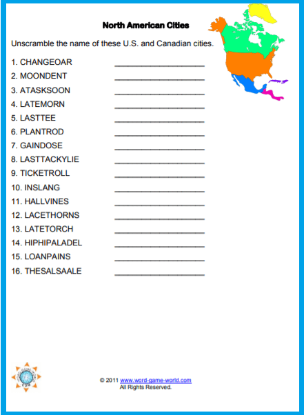 Our Printable Jumble Word Puzzles Are Fun!
