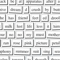 printable word list for poetry
