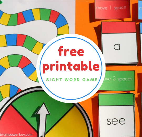 Free Printable Sight Word Games Archives - Brain Power Family