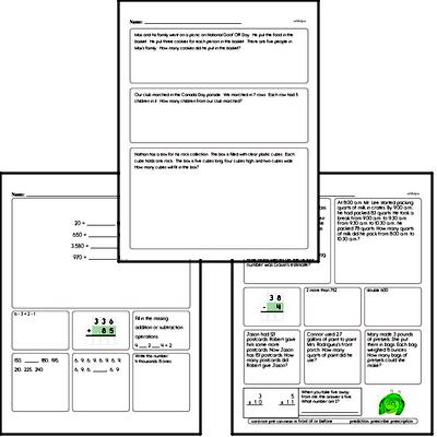 Word Problems Worksheets - Free Printable Math PDFs | edHelper.com