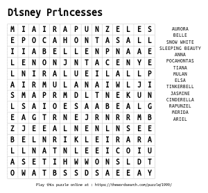 Printable Word Searches