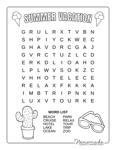 Free Printable Word Search Worksheets - kiddoworksheets