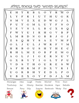 printable word search april
