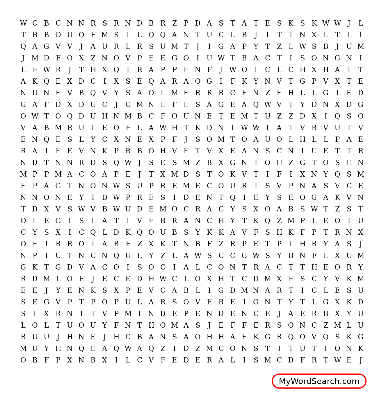 U.S. Constitution Word Search