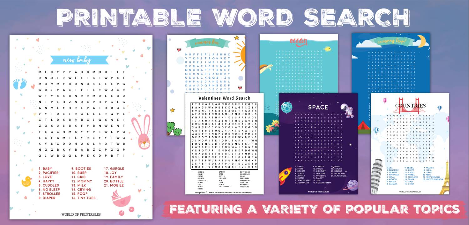 printable word search expert