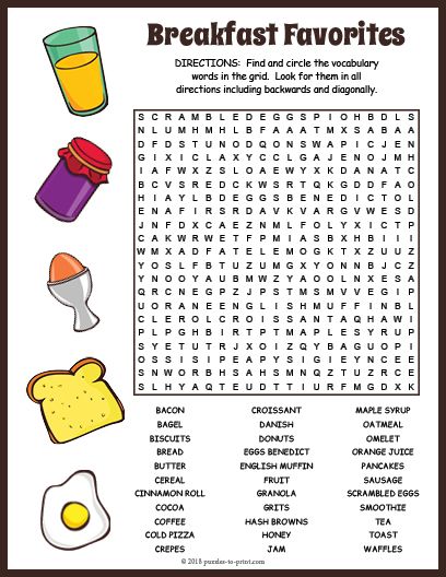 printable word search in english