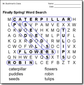 Create a Printable Word Search