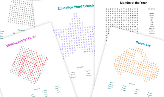 printable word search maker free