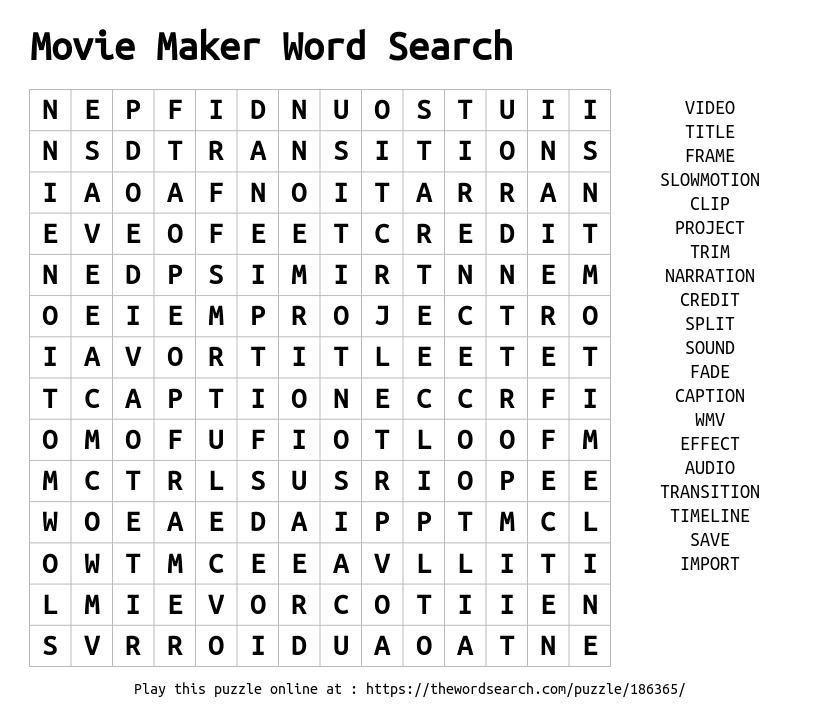 printable word search maker with answer key