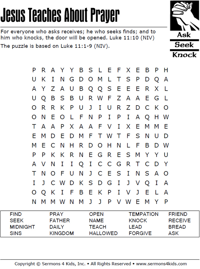 Jesus Teaches About Prayer | Childrens Sermons from Sermons4Kids ...