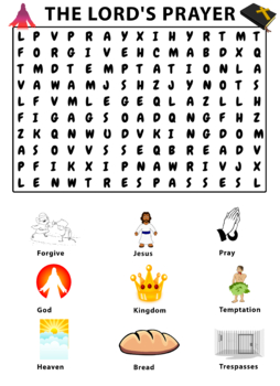printable word search on prayer