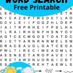 printable word search water cycle