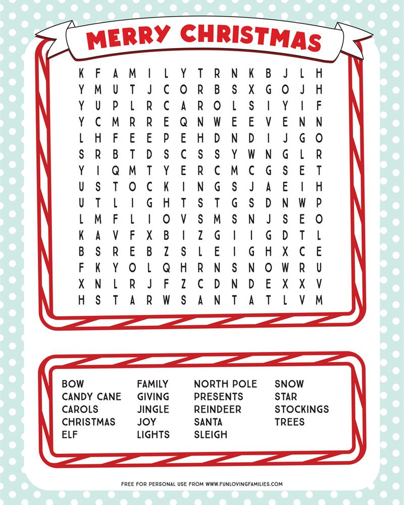 printable word searches christmas story