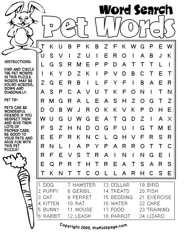 printable word searches for 10 year olds
