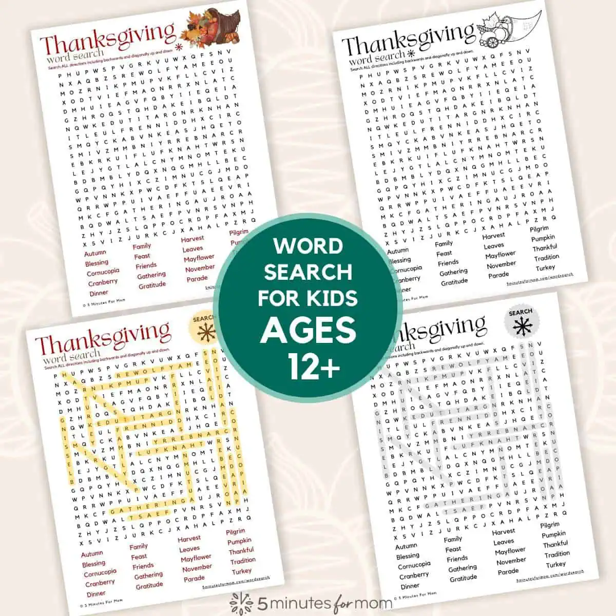 printable word searches for 11 year olds