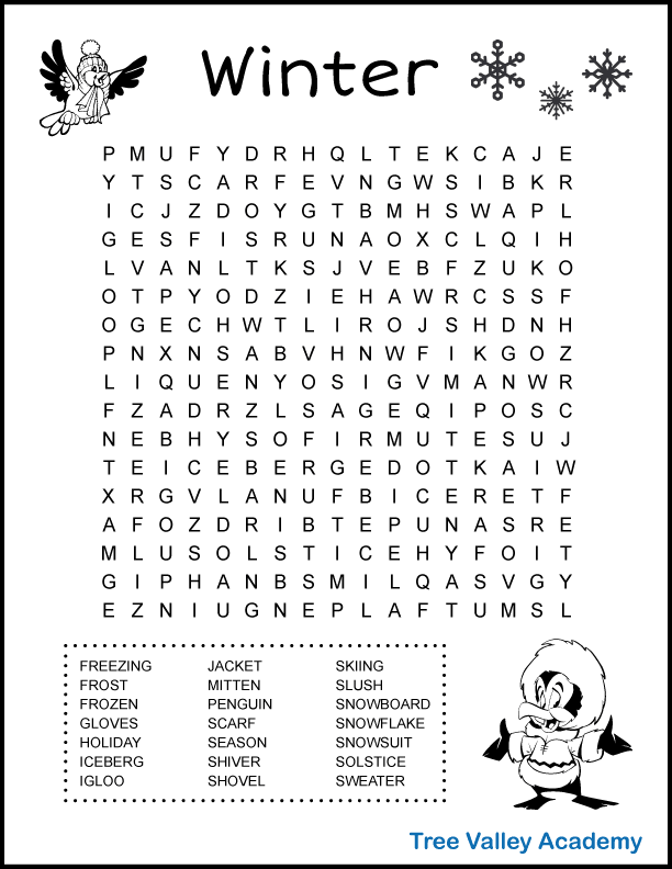printable word searches for 5th graders