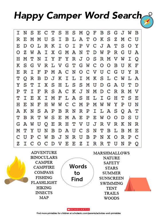 printable word searches for kids