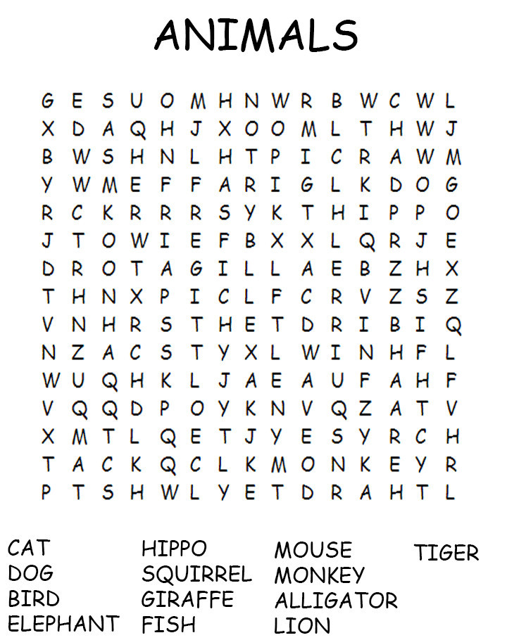printable word searches for tweens