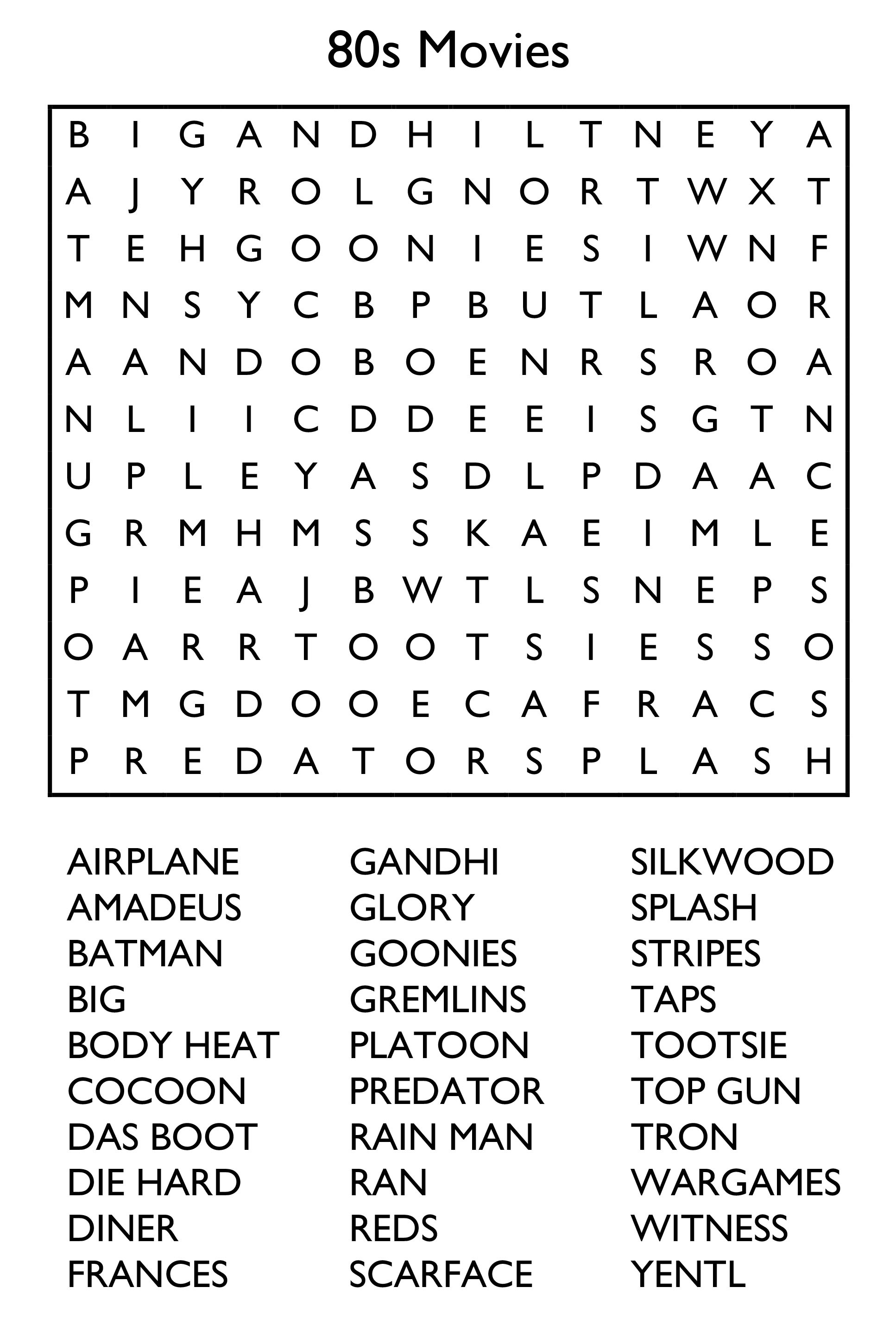 printable word searches large
