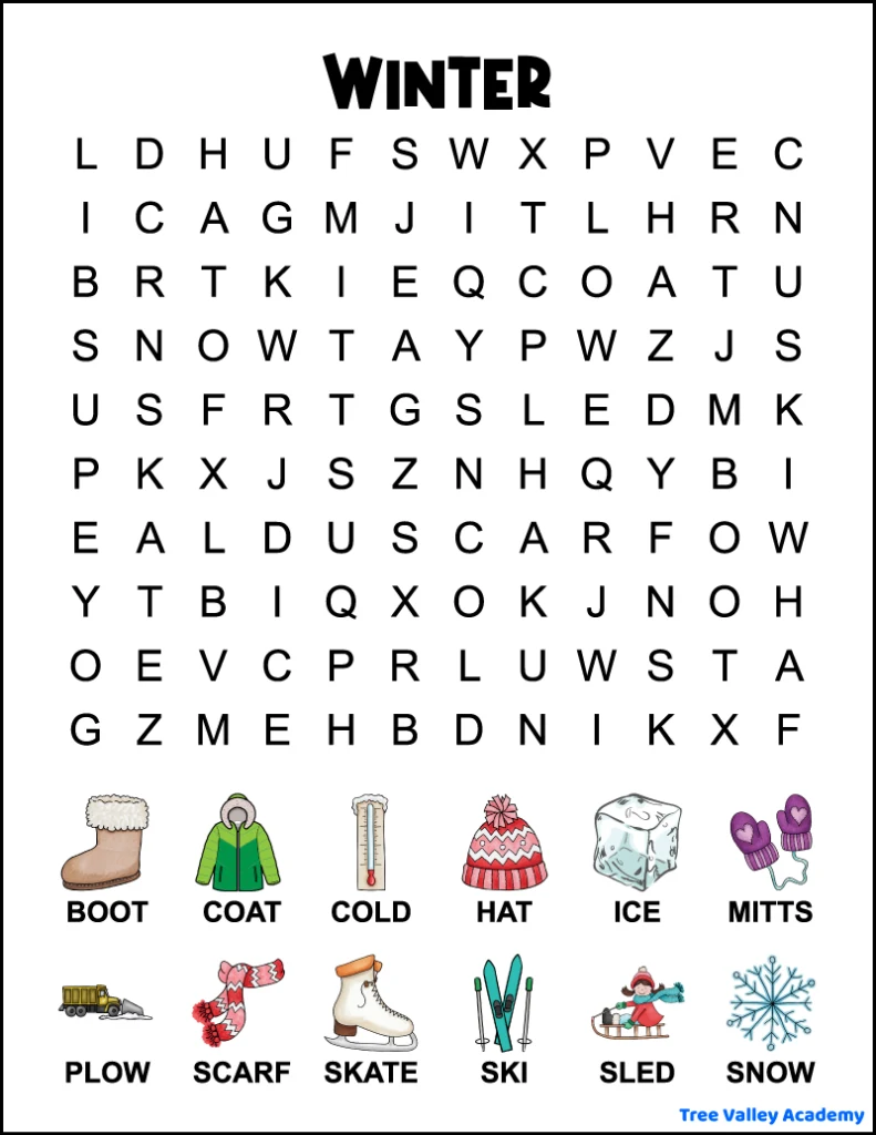 printable word searches large
