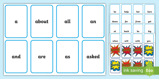 New Zealand Sight Word Bang Game (teacher made) - Twinkl