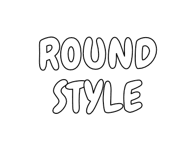 printable words in bubble letters