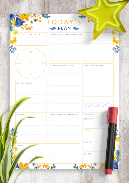 Daily Planner Templates - Download PDF