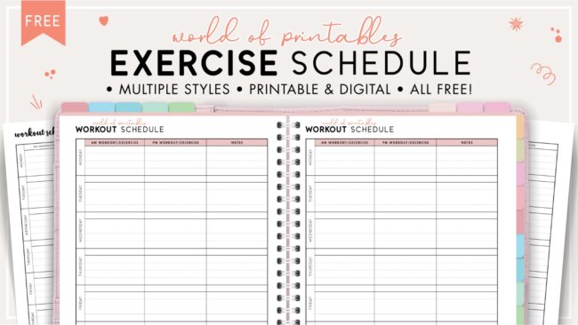 Free Workout Template - Track Your Workouts Easily - World of ...