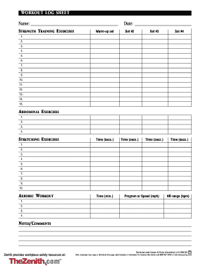 Fillable Workout Template - Fill Online, Printable, Fillable ...