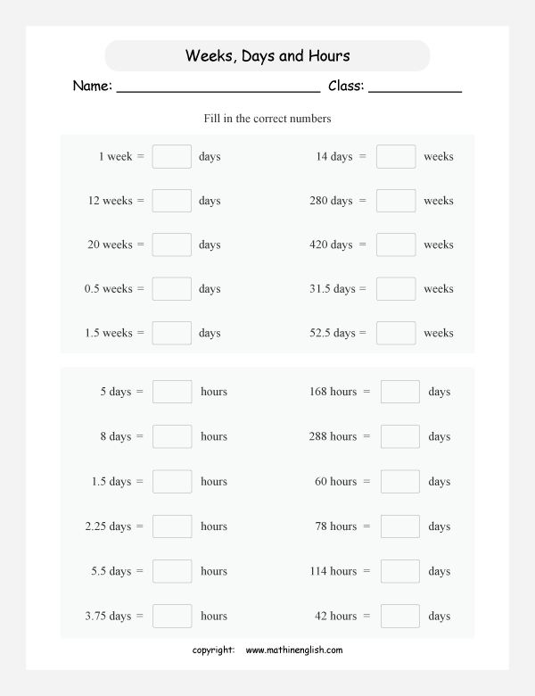 Printable primary math worksheet for math grades 1 to 6 based on ...