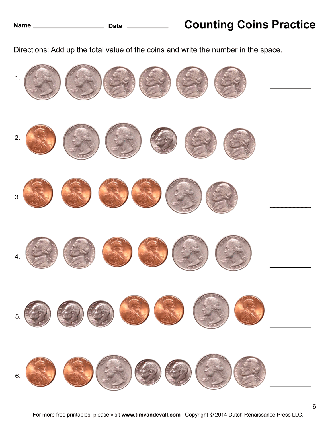 counting-money-printable-worksheet - Tims Printables