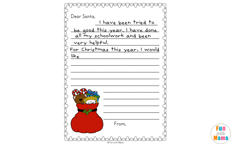 Free Printable Christmas Worksheets - Fun with Mama