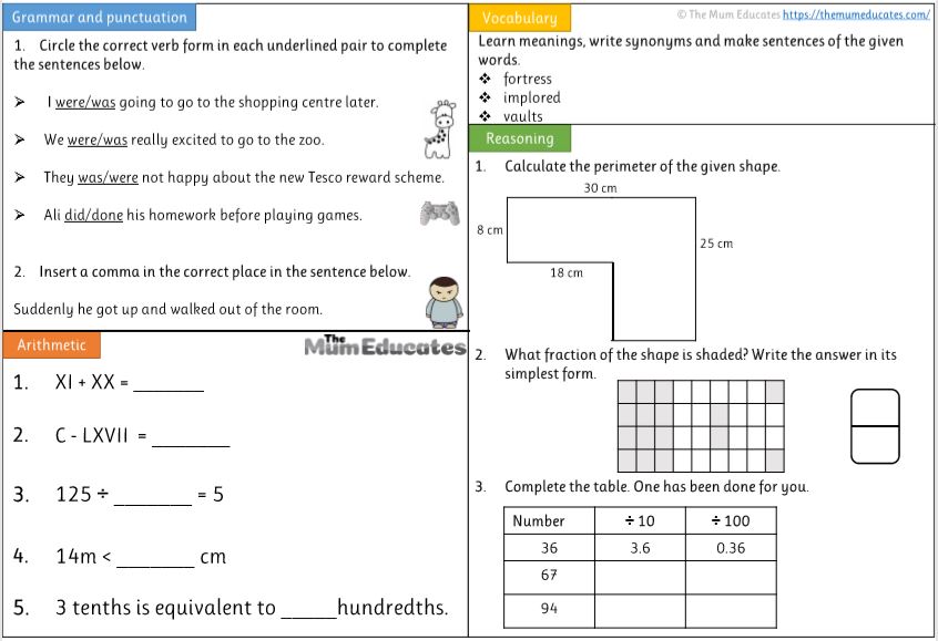 printable worksheet for 4 year