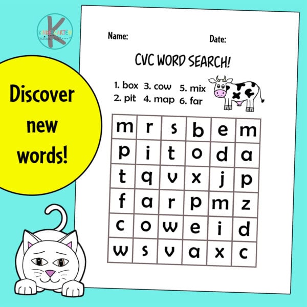 printable worksheet for kindergarten reading