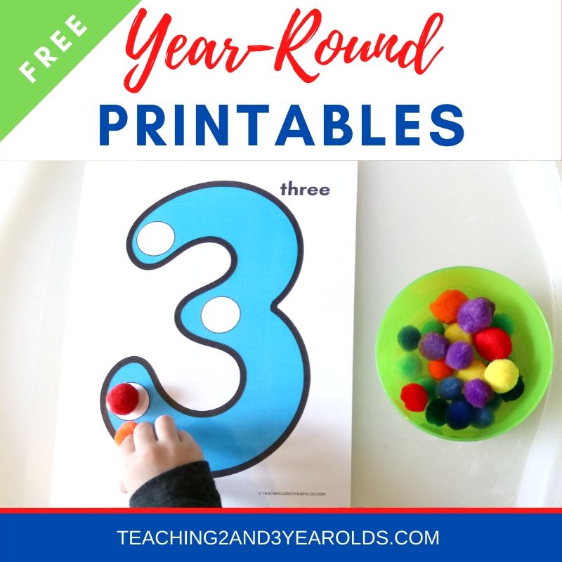 Free Toddler and Preschool Printables for Year-Round