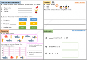 printable worksheet for year 1