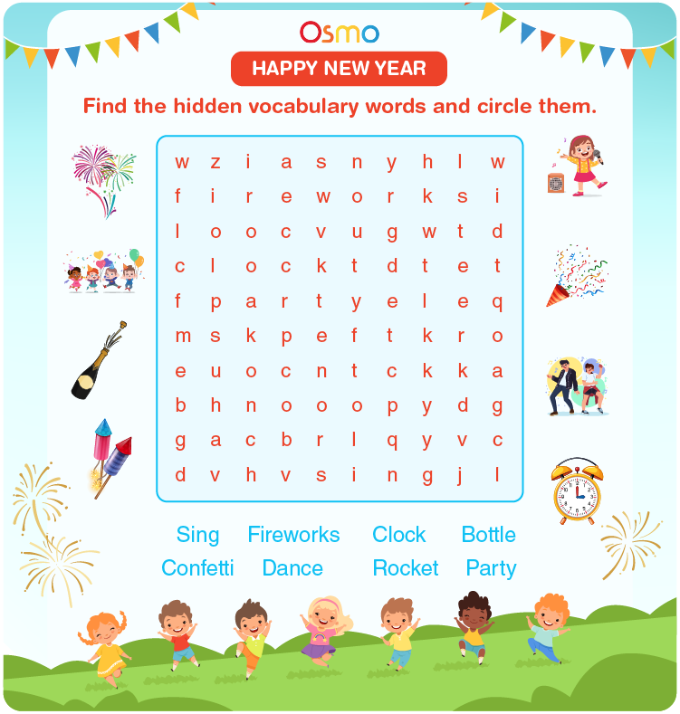 New Year Worksheets | Download Free Printables