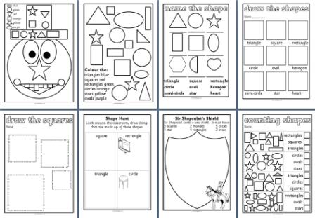 KS2 Maths Resource 2D Shape Worksheets